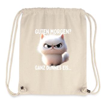 Guten Morgen Ganz Dünnes Eis Morgenmuffel Katzen - Stanley/Stella recycelter Gym Bag - Naturweiß - Vorne