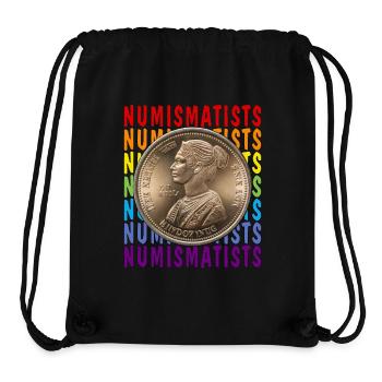 COINS NUMISMATISTS - Stanley/Stella Recycled Gym Bag - black - Front