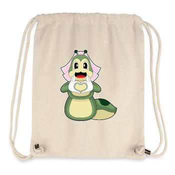 Caterpillar Bridal Heart Wedding - Stanley/Stella Recycled Gym Bag - natural - Front