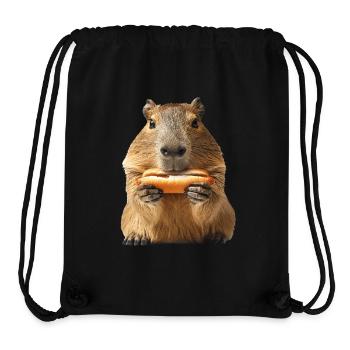 Wasserschwein - Stanley/Stella recycelter Gym Bag - Schwarz - Vorne