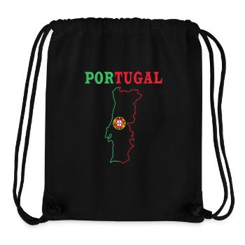 Portugal - Stanley/Stella Recycled Gym Bag - black - Front
