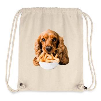 Cocker Spaniel - Sac à cordon recyclé Stanley/Stella - blanc naturel - Devant