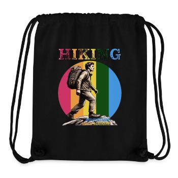 MOUNTAINEERING HIKING - Stanley/Stella Recycled Gym Bag - black - Front