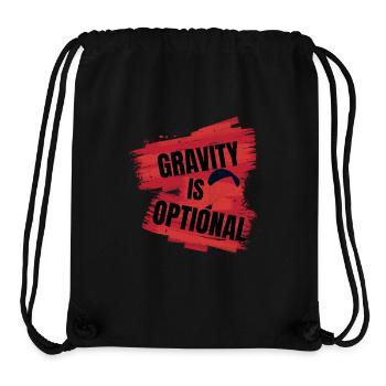 Gravity Is Optional – Paragliding Design - Stanley/Stella Recycled Gym Bag - black - Front