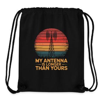 Amateur radio: My antenna is longer - Stanley/Stella Recycled Gym Bag - black - Front