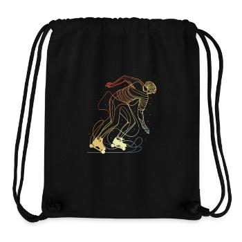 Retro Roller Skater - Stanley/Stella Recycled Gym Bag - black - Front