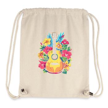 Ukulele Comic Look - Stanley/Stella recycelter Gym Bag - Naturweiß - Vorne