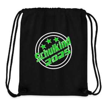 Schulkind 2025 Schulanfang Grundschule Kind - Stanley/Stella recycelter Gym Bag - Schwarz - Vorne