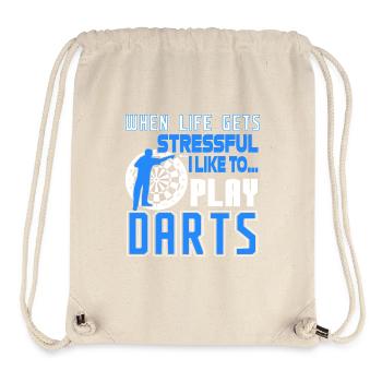 Darts I Like To Play Darts - Stanley/Stella Recycled Gym Bag - natural - Front