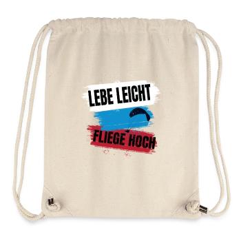 Live light, fly high - Stanley/Stella Recycled Gym Bag - natural - Front