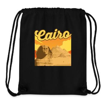 Hieroglyphs Cairo Egyptian Mythology - Stanley/Stella Recycled Gym Bag - black - Front