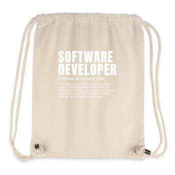 Funny Software Developer Occupation Definition Occ - Stanley/Stella Recycled Gym Bag - natural - Front