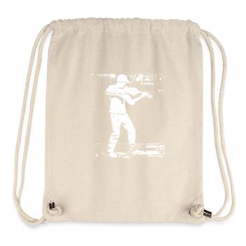 Violinist Sketch - Stanley/Stella Recycled Gym Bag - natural - Front