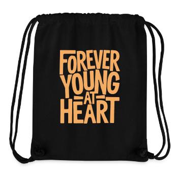 Forever young at heart, birthday getting older - Stanley/Stella Recycled Gym Bag - black - Front