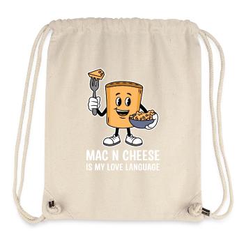 Mac N Cheese Is My Love Language Cartoon - Stanley/Stella recycelter Gym Bag - Naturweiß - Vorne