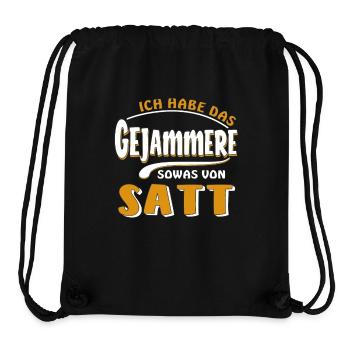 J’EN AI MARRE DE PLEURNICHER - Sac à cordon recyclé Stanley/Stella - noir - Devant