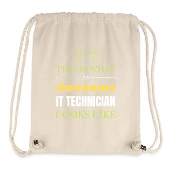 So sieht ein großartiger IT-Techniker aus - Stanley/Stella recycelter Gym Bag - Naturweiß - Vorne