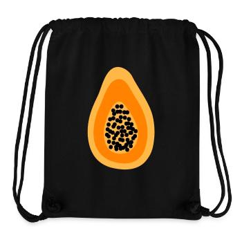 Papaya Verkleidung Obst Kostüm Melone Frucht - Stanley/Stella recycelter Gym Bag - Schwarz - Vorne