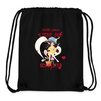 Meine Ganze Liebe Für Schwester - Stanley/Stella recycelter Gym Bag - Schwarz - Vorne