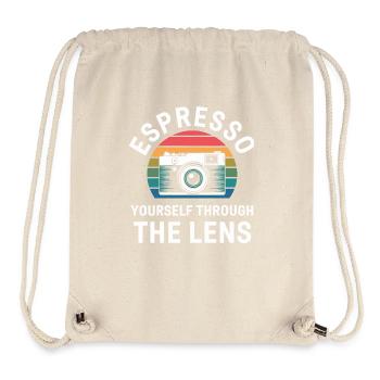 Entfalte Dich Durch Die Linse Fotograf - Stanley/Stella recycelter Gym Bag - Naturweiß - Vorne