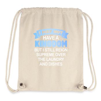 Herrschaft über Wäsche und Geschirr Hausfrau - Stanley/Stella recycelter Gym Bag - Naturweiß - Vorne
