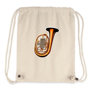 Tuba Grafik - Stanley/Stella recycelter Gym Bag - Naturweiß - Vorne