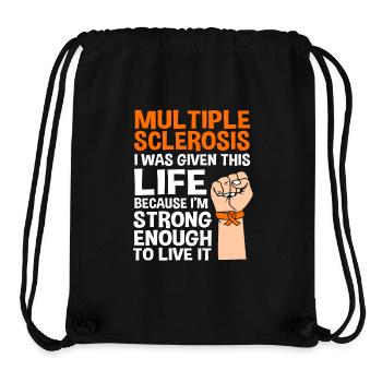Multiple Sklerose MS - Stanley/Stella recycelter Gym Bag - Schwarz - Vorne