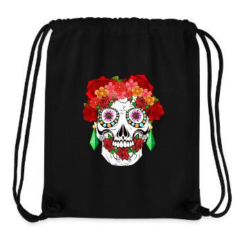 Sugar Skull Dia De Los Muertos Halloween - Stanley/Stella Recycled Gym Bag - black - Front