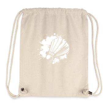 Badminton Streetart - Stanley/Stella recycelter Gym Bag - Naturweiß - Vorne