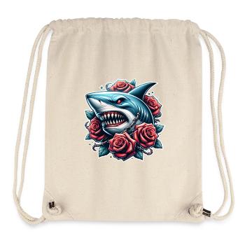 Roses de requin - Sac à cordon recyclé Stanley/Stella - blanc naturel - Devant