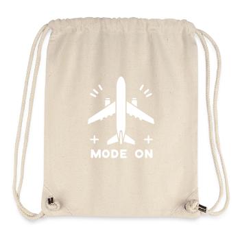 Mode avion activé - Sac à cordon recyclé Stanley/Stella - blanc naturel - Devant