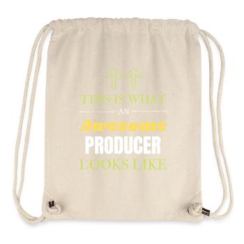 So sieht ein großartiger Produzent aus - Stanley/Stella recycelter Gym Bag - Naturweiß - Vorne