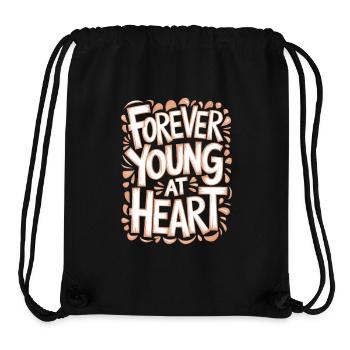 Forever Young at Heart Birthday Getting Older - Stanley/Stella Recycled Gym Bag - black - Front