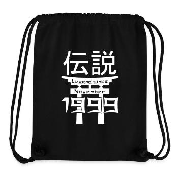 Legend since November 1999 Geburtstag Geschenk - Stanley/Stella recycelter Gym Bag - Schwarz - Vorne