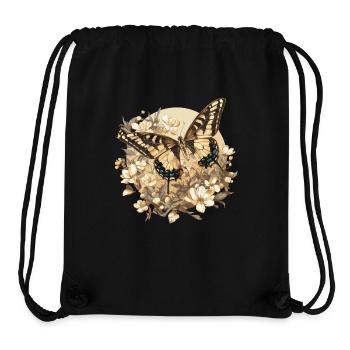 Butterfly Schmetterlinge Schmetterling - Stanley/Stella recycelter Gym Bag - Schwarz - Vorne