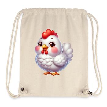 Chicken / Hünchen - Stanley/Stella recycelter Gym Bag - Naturweiß - Vorne