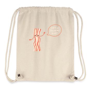 Don't Go Bacon My Heart Schweinefleisch Speck - Stanley/Stella recycelter Gym Bag - Naturweiß - Vorne