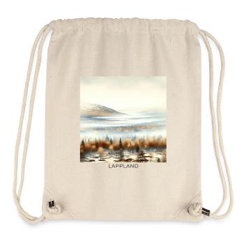Nebliges Lappland Skandinavien Finnland Herbst - Stanley/Stella recycelter Gym Bag - Naturweiß - Vorne