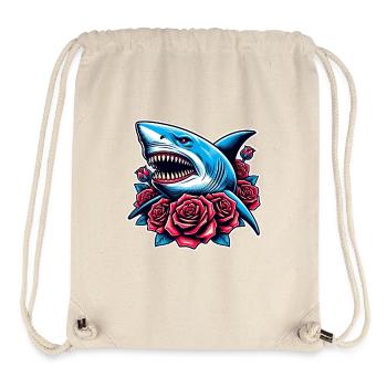 Roses de requin - Sac à cordon recyclé Stanley/Stella - blanc naturel - Devant