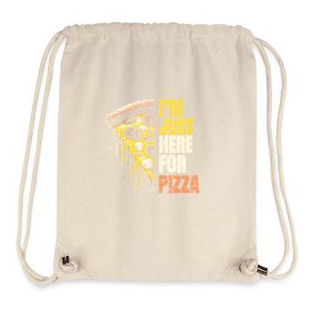 I'm Just Here for Pizza – LustigesPizza Desing - Stanley/Stella Recycled Gym Bag - natural - Front