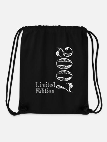 Limited Edition 2007 18 Geburtstag Geschenk - Stanley/Stella recycelter Gym Bag - Schwarz