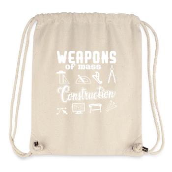 Architect Weapons Of Mass Construction - Stanley/Stella Recycled Gym Bag - natural - Front