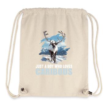 Caribou Karibus Karibu - Stanley/Stella recycelter Gym Bag - Naturweiß - Vorne