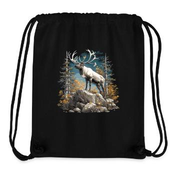 Caribou Karibus Karibu - Stanley/Stella recycelter Gym Bag - Schwarz - Vorne