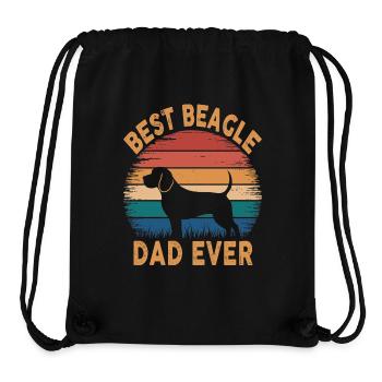Best Beagle Dad Ever Dog Beagle - Stanley/Stella recycelter Gym Bag - Schwarz - Vorne