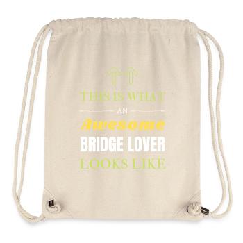 So sieht ein großartiger Bridge-Liebhaber aus - Stanley/Stella recycelter Gym Bag - Naturweiß - Vorne