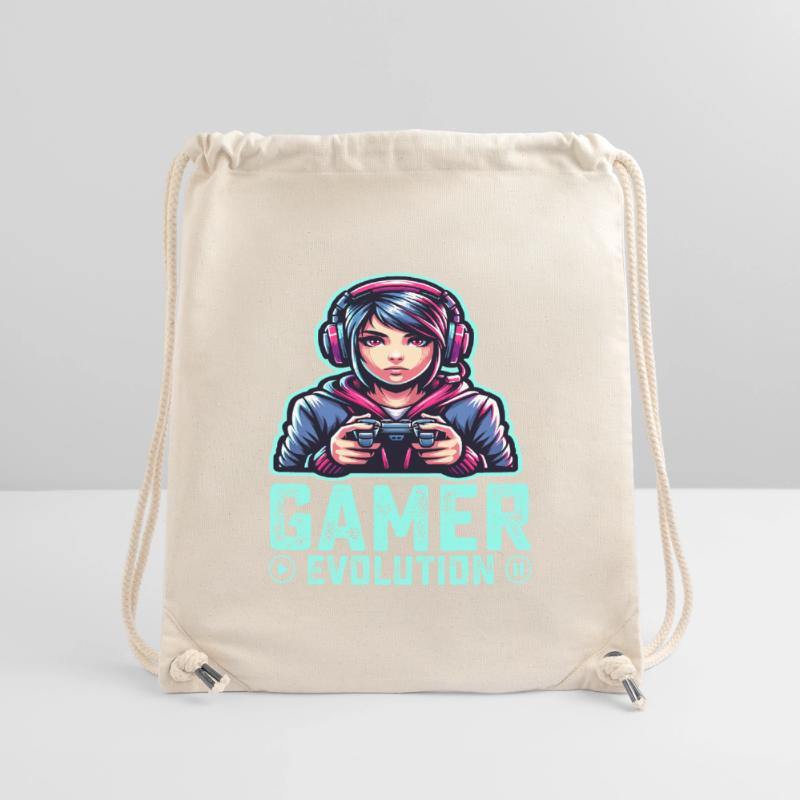 Die Evolution eines Gamers, cooles Gaming-Design Stanley/Stella recycelter Gym Bag