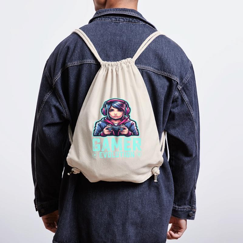 Die Evolution eines Gamers, cooles Gaming-Design Stanley/Stella recycelter Gym Bag