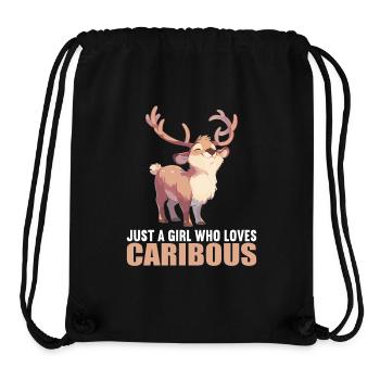 Caribou Karibus Karibu - Stanley/Stella recycelter Gym Bag - Schwarz - Vorne