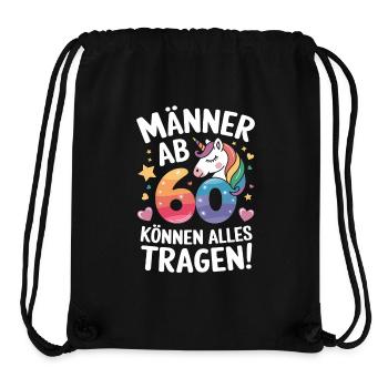60. Geburtstag Mann 60 Jahre Deko Lustig Geschenk - Stanley/Stella recycelter Gym Bag - Schwarz - Vorne